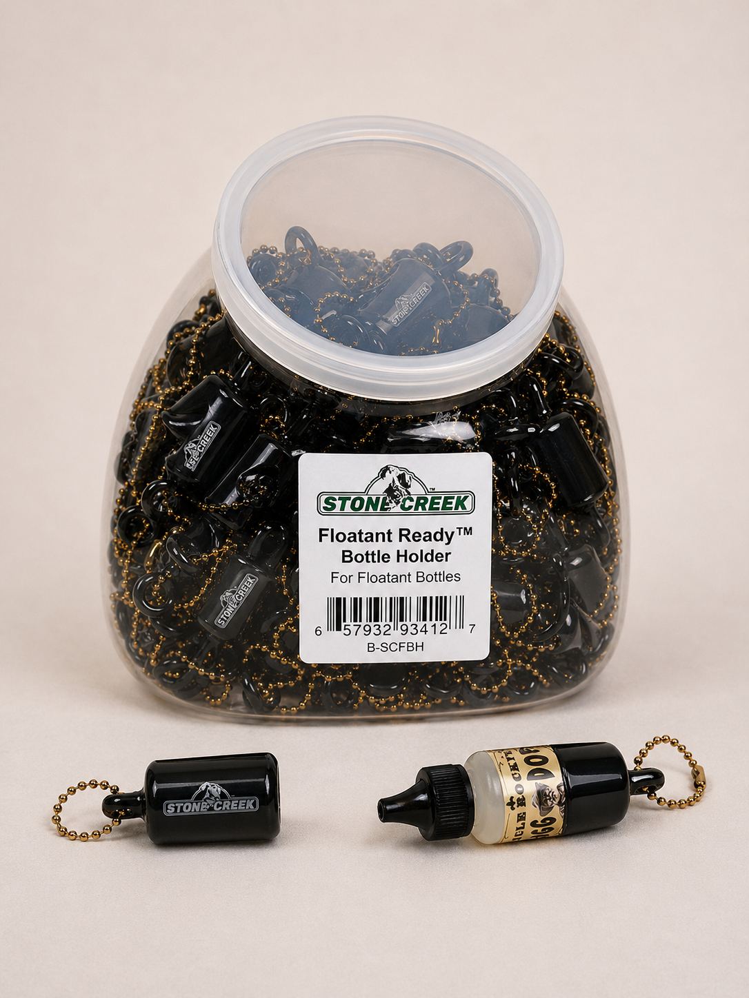 Stone Creek™ - Floatant Ready™ Bottle Holder - Display Jar of 30