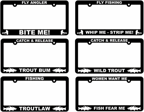Fishing License Plate Frames - With Graphics – Stone Creek Dealers