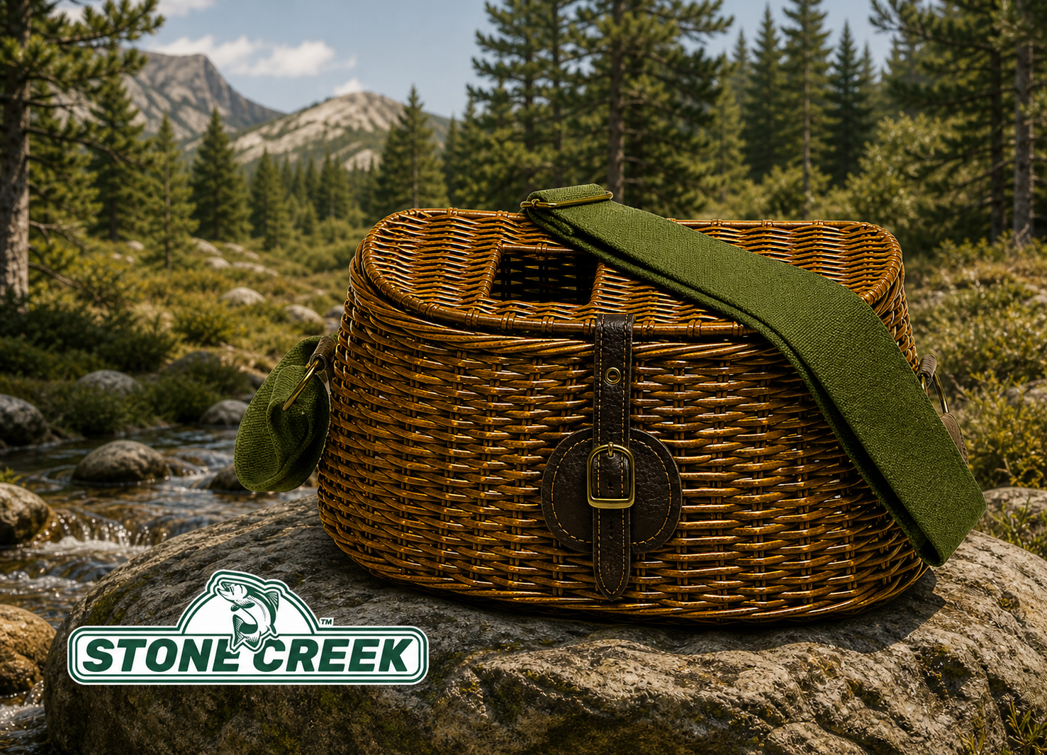 Standard Split Willow Creel w/ Strap