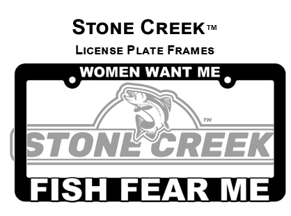 Fishing License Plate Frames